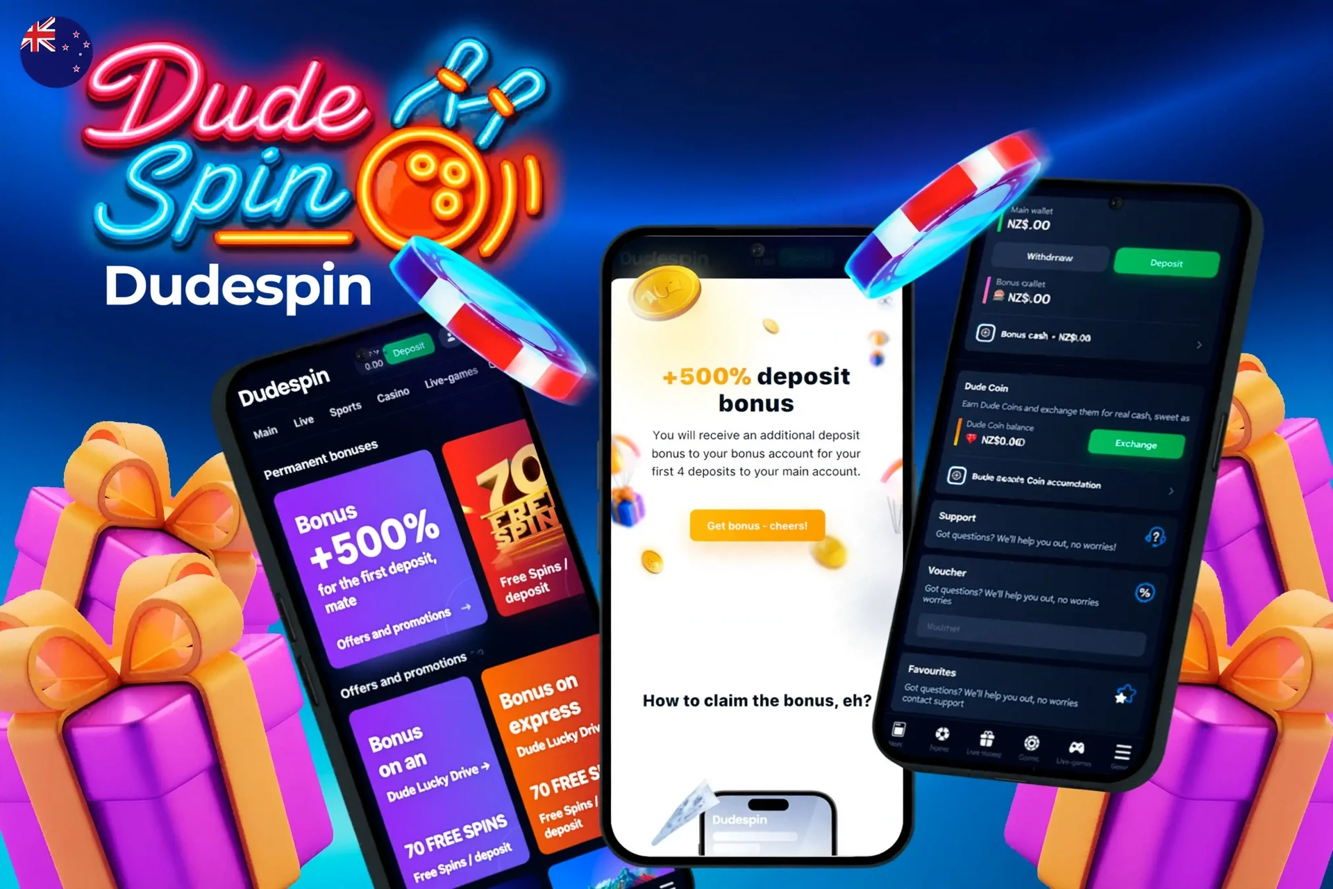 app showing instructions to claim a welcome bonus on mobile with colorful gaming elements