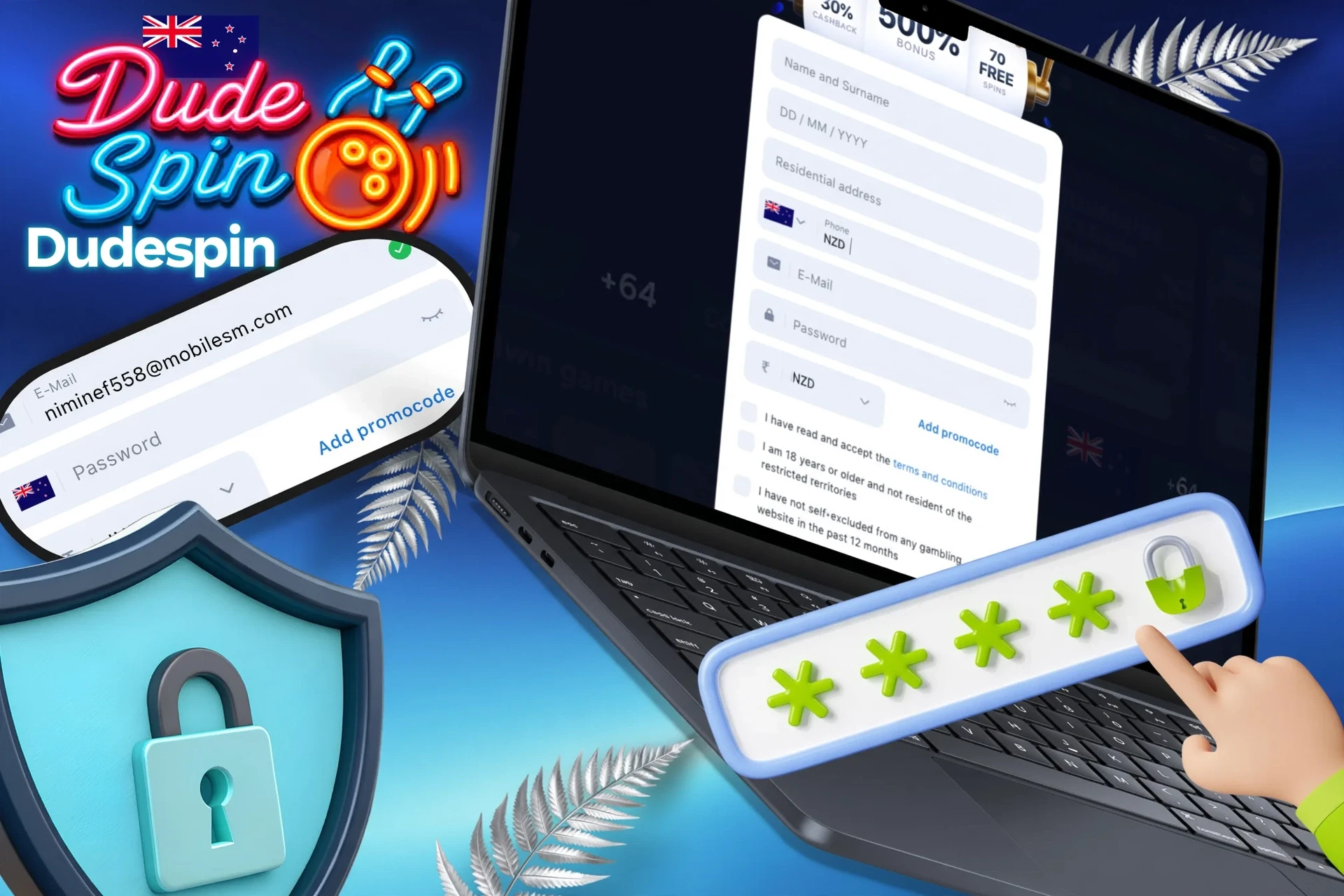 Instructions on how to create a strong and secure password to protect your account