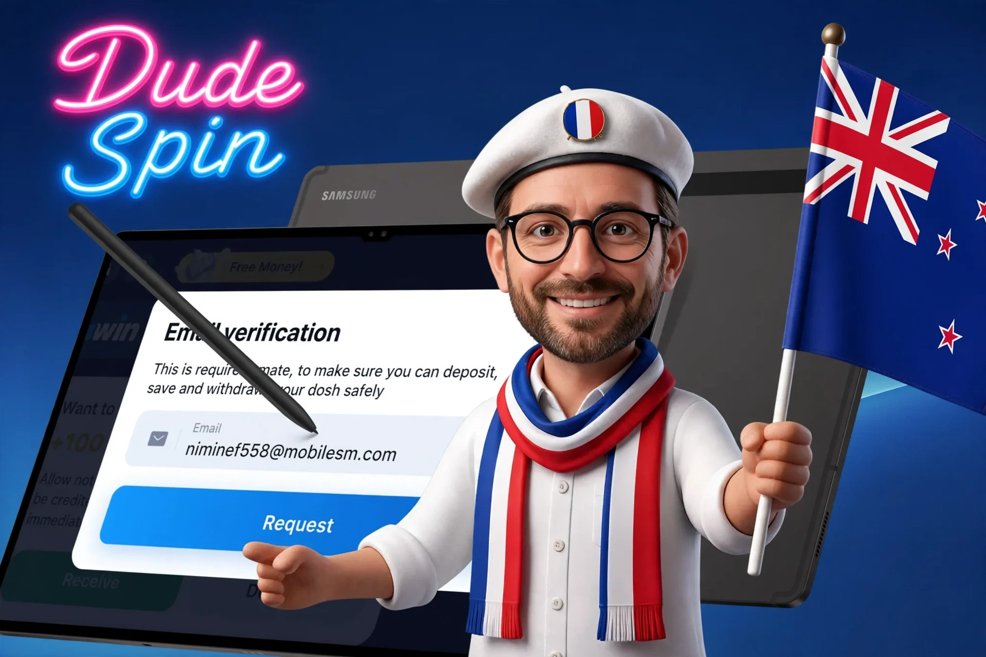 Details of the identity verification procedure on the DudeSpin platform